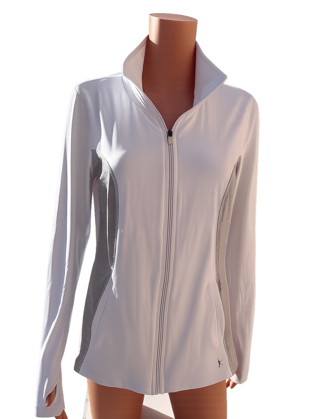 Danskin Now Semi-Fitted Lightweight Athletic Full Zip Jacket Mock Neck Sz L - Picture 12 of 12